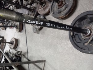 Mitsubishi L200 Euro 5 28 diş  34 mm kalınlığında 64 cm boyunda sol arka ABS li aks 